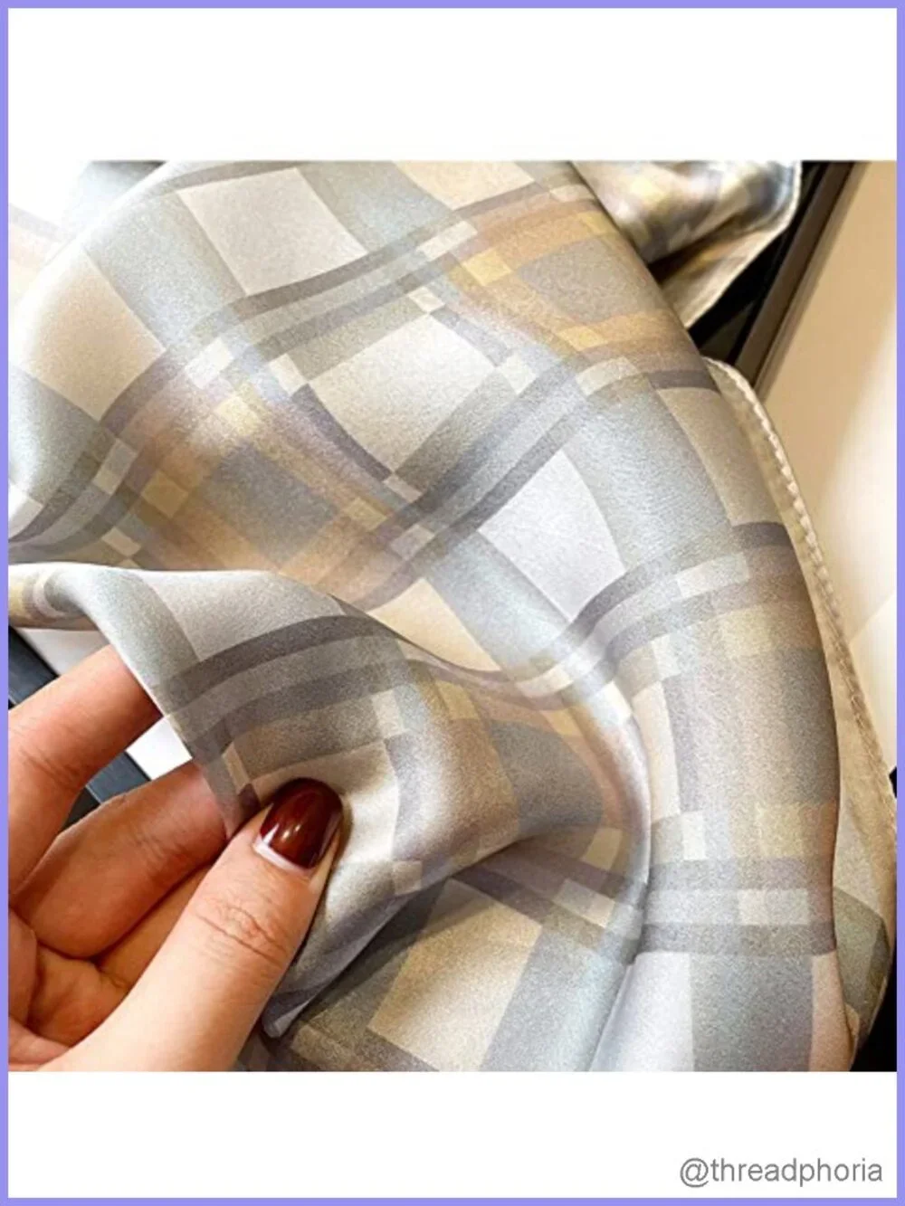100% Mulberry Silk Small Square Scarf 21
